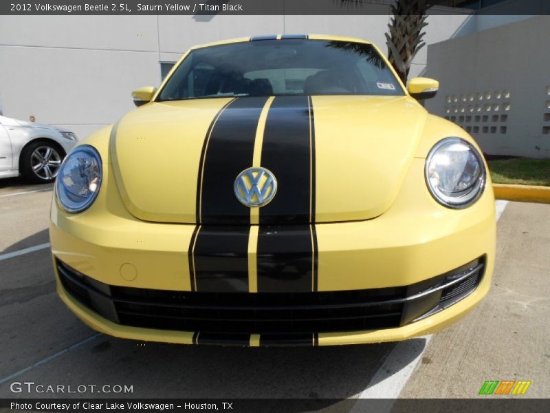 Saturn Yellow / Titan Black 2012 Volkswagen Beetle 2.5L