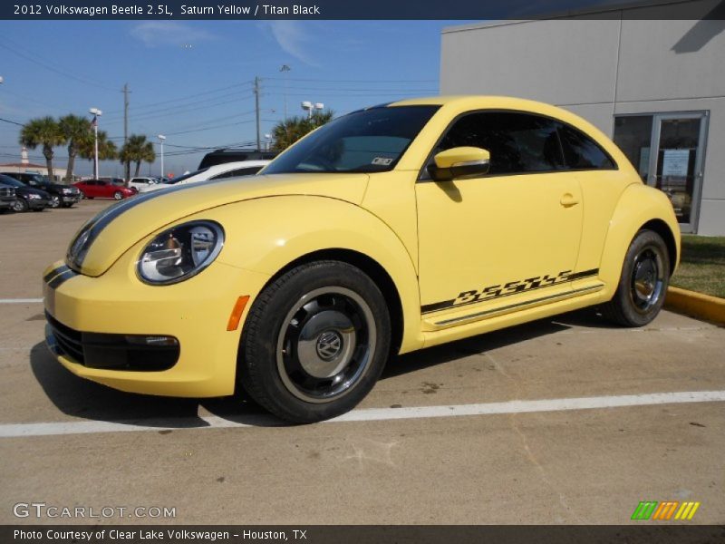 Saturn Yellow / Titan Black 2012 Volkswagen Beetle 2.5L