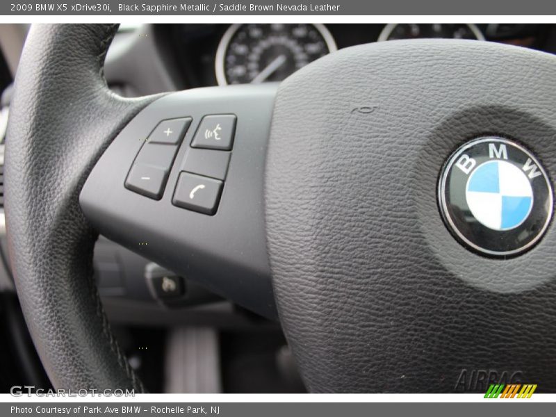 Black Sapphire Metallic / Saddle Brown Nevada Leather 2009 BMW X5 xDrive30i