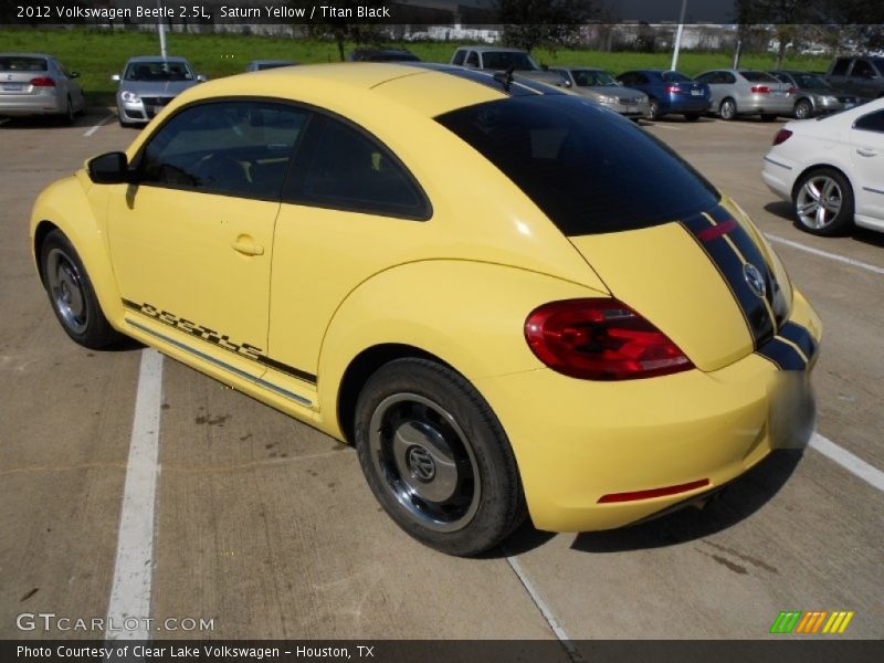 Saturn Yellow / Titan Black 2012 Volkswagen Beetle 2.5L
