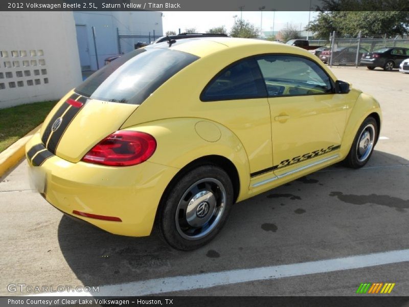 Saturn Yellow / Titan Black 2012 Volkswagen Beetle 2.5L