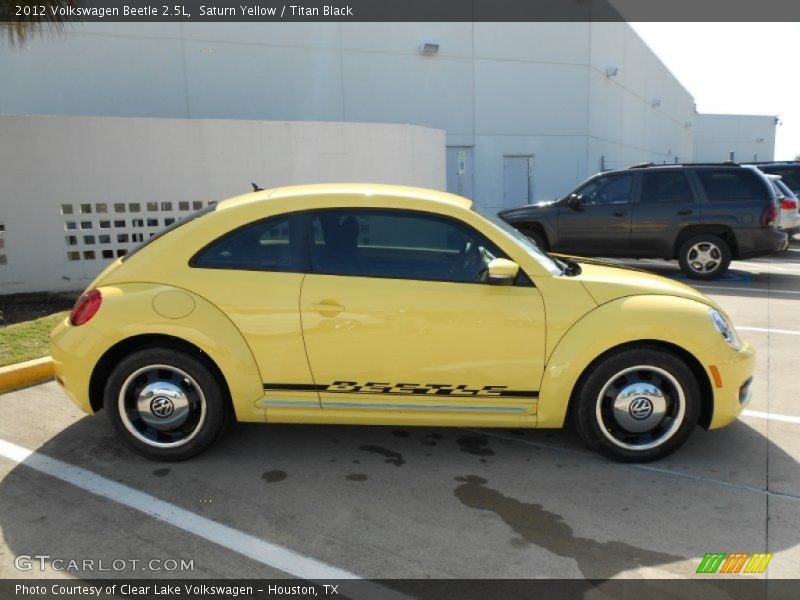 Saturn Yellow / Titan Black 2012 Volkswagen Beetle 2.5L