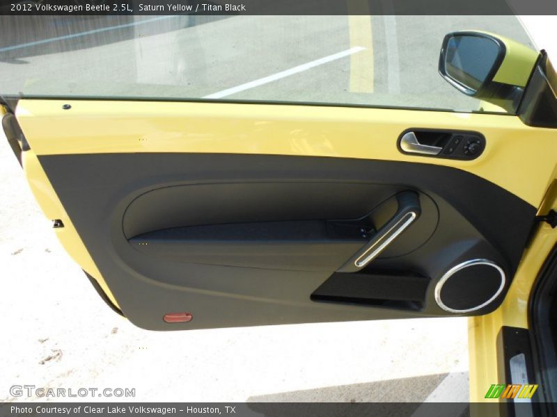 Saturn Yellow / Titan Black 2012 Volkswagen Beetle 2.5L