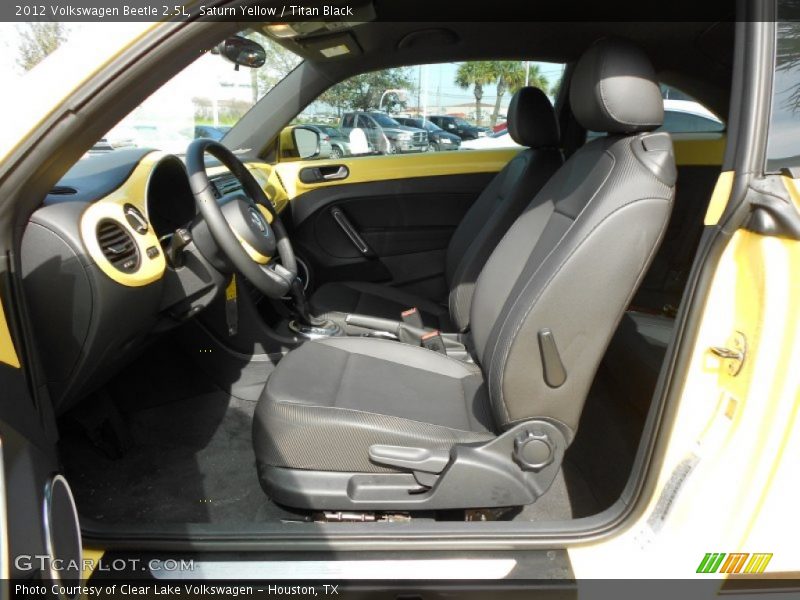 Saturn Yellow / Titan Black 2012 Volkswagen Beetle 2.5L