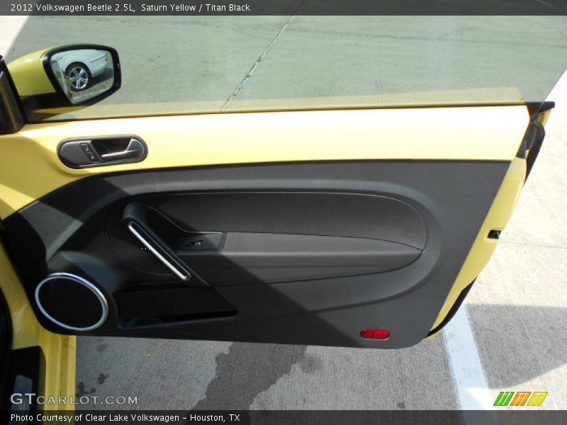 Saturn Yellow / Titan Black 2012 Volkswagen Beetle 2.5L