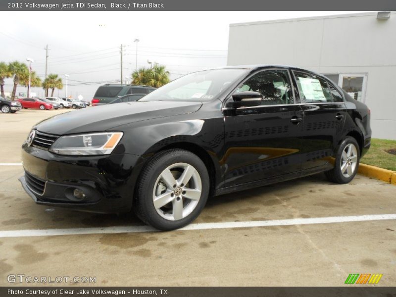 Black / Titan Black 2012 Volkswagen Jetta TDI Sedan