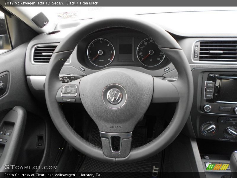 Black / Titan Black 2012 Volkswagen Jetta TDI Sedan