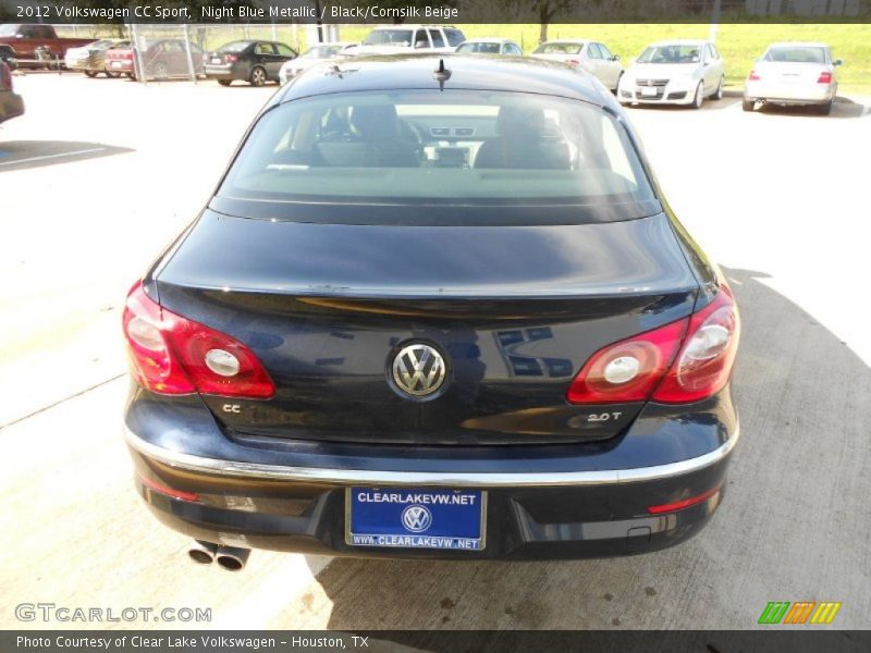 Night Blue Metallic / Black/Cornsilk Beige 2012 Volkswagen CC Sport