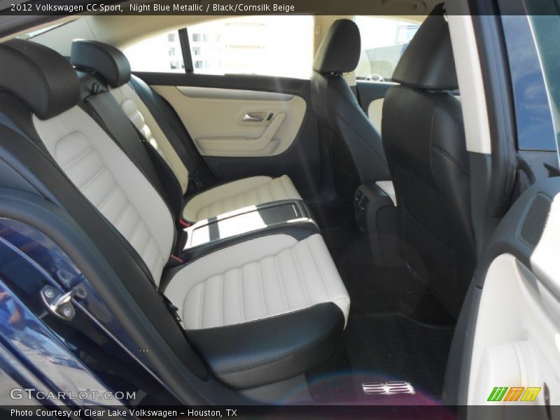Night Blue Metallic / Black/Cornsilk Beige 2012 Volkswagen CC Sport