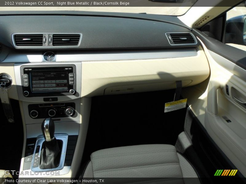 Night Blue Metallic / Black/Cornsilk Beige 2012 Volkswagen CC Sport