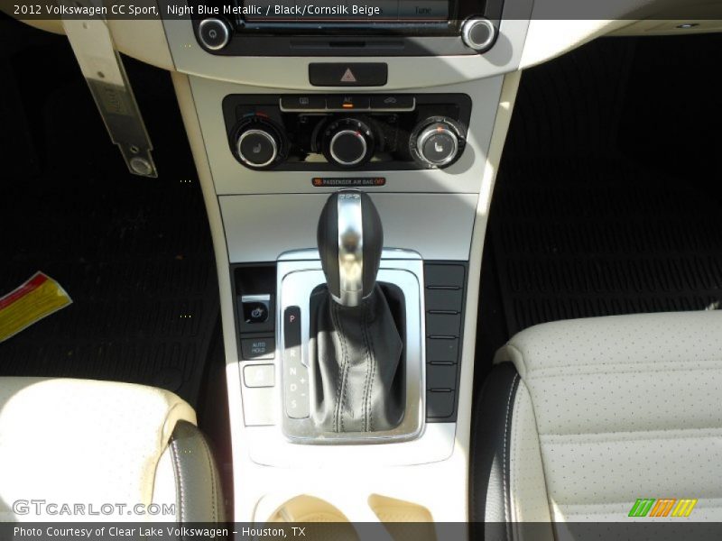 Night Blue Metallic / Black/Cornsilk Beige 2012 Volkswagen CC Sport