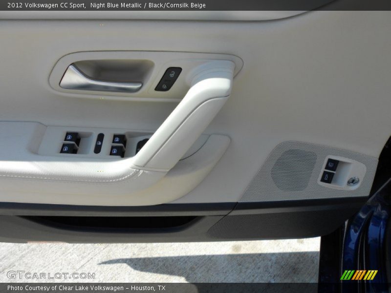 Night Blue Metallic / Black/Cornsilk Beige 2012 Volkswagen CC Sport