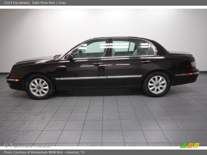 Dark Rose Red / Gray 2004 Kia Amanti