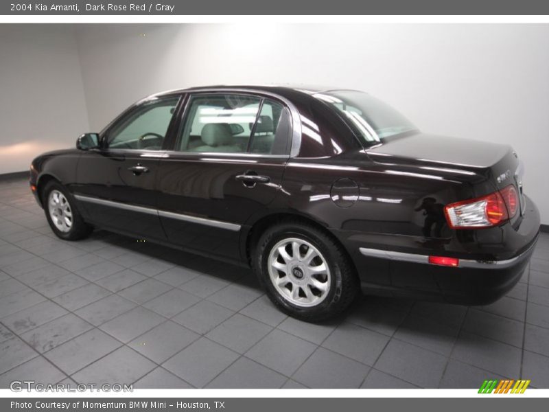 Dark Rose Red / Gray 2004 Kia Amanti