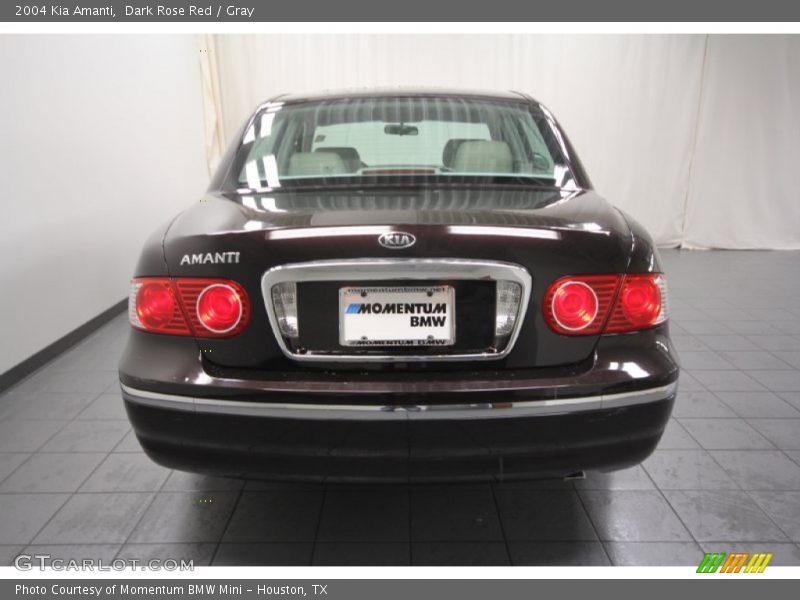 Dark Rose Red / Gray 2004 Kia Amanti