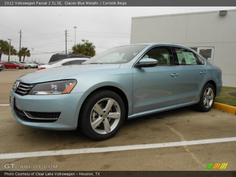 Glacier Blue Metallic / Cornsilk Beige 2012 Volkswagen Passat 2.5L SE