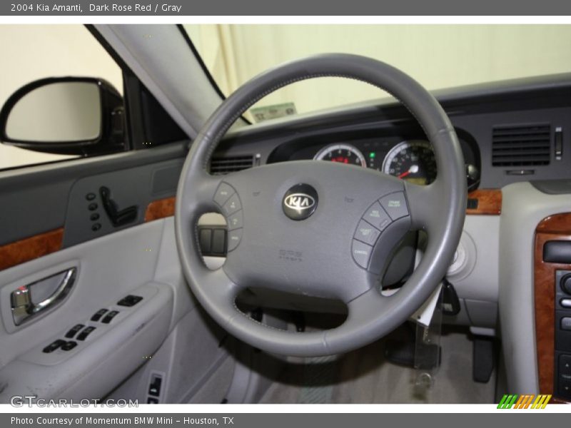 Dark Rose Red / Gray 2004 Kia Amanti