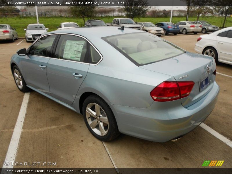 Glacier Blue Metallic / Cornsilk Beige 2012 Volkswagen Passat 2.5L SE
