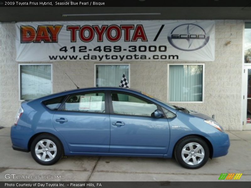 Seaside Blue Pearl / Bisque 2009 Toyota Prius Hybrid