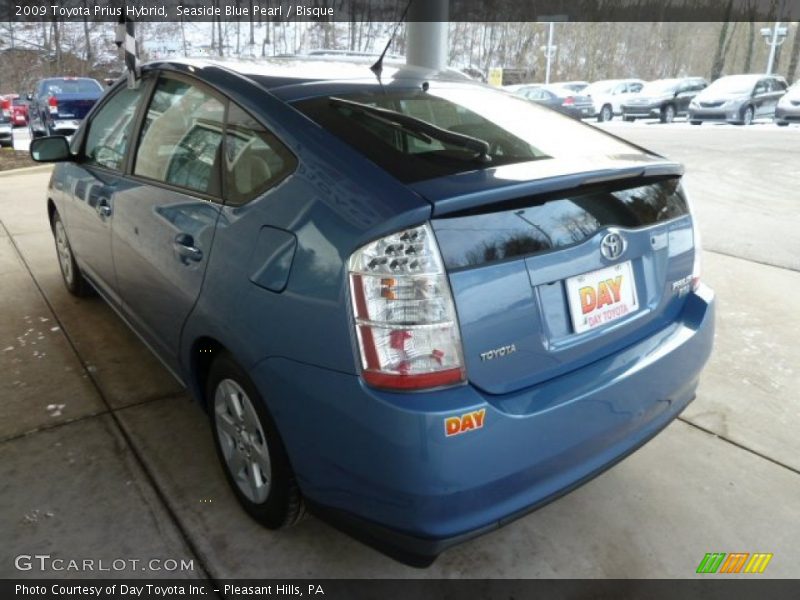 Seaside Blue Pearl / Bisque 2009 Toyota Prius Hybrid