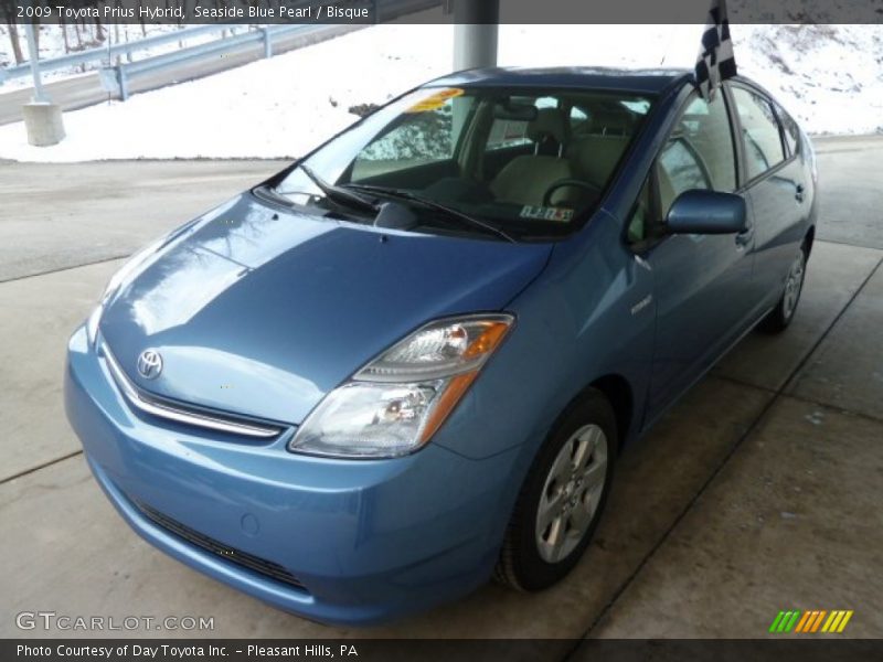 Seaside Blue Pearl / Bisque 2009 Toyota Prius Hybrid