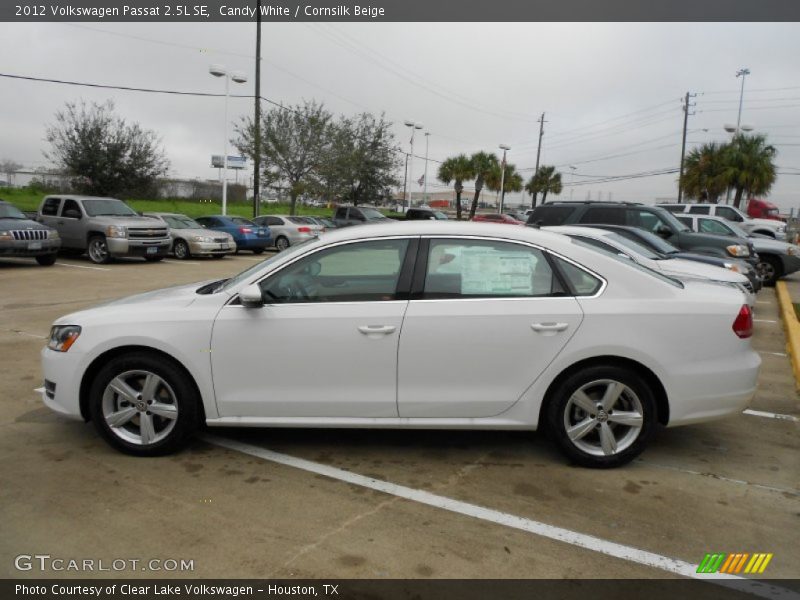Candy White / Cornsilk Beige 2012 Volkswagen Passat 2.5L SE