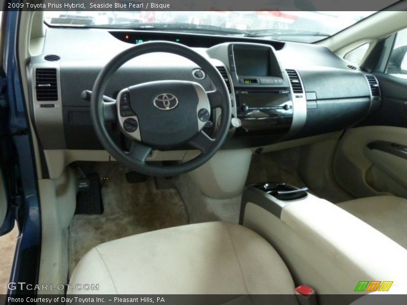 Seaside Blue Pearl / Bisque 2009 Toyota Prius Hybrid