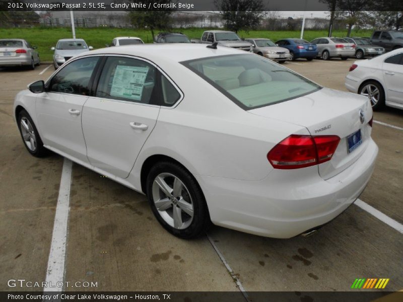 Candy White / Cornsilk Beige 2012 Volkswagen Passat 2.5L SE