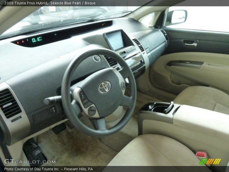 Seaside Blue Pearl / Bisque 2009 Toyota Prius Hybrid