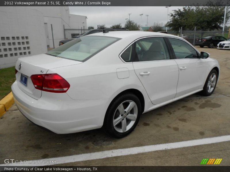Candy White / Cornsilk Beige 2012 Volkswagen Passat 2.5L SE