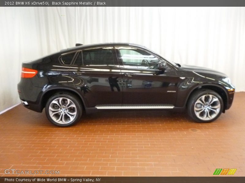 Black Sapphire Metallic / Black 2012 BMW X6 xDrive50i