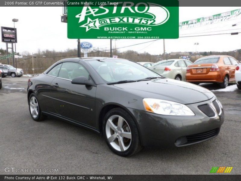 Granite Metallic / Light Taupe 2006 Pontiac G6 GTP Convertible