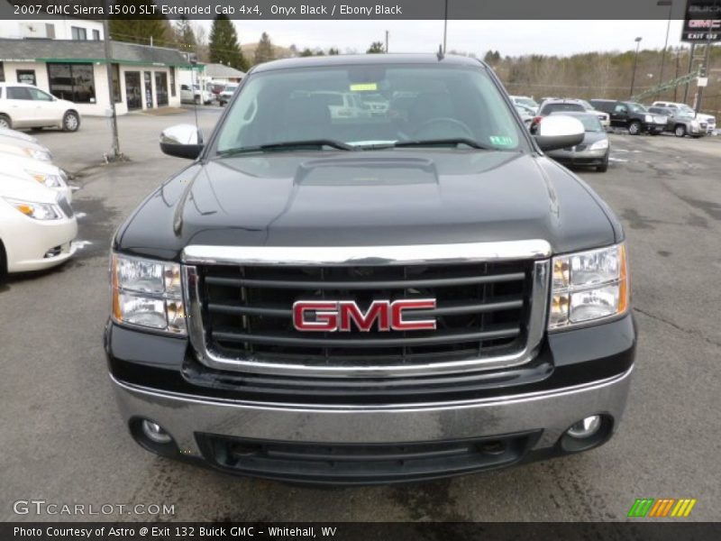 Onyx Black / Ebony Black 2007 GMC Sierra 1500 SLT Extended Cab 4x4