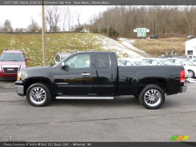 Onyx Black / Ebony Black 2007 GMC Sierra 1500 SLT Extended Cab 4x4