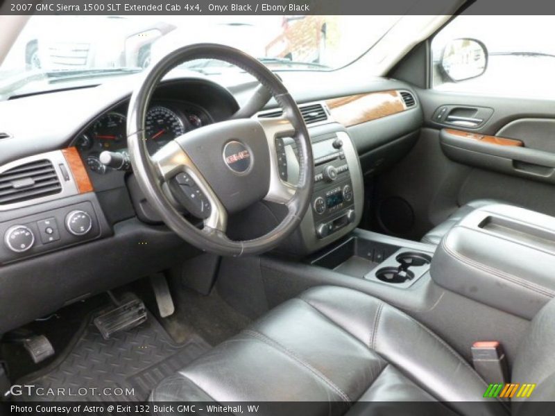 Onyx Black / Ebony Black 2007 GMC Sierra 1500 SLT Extended Cab 4x4