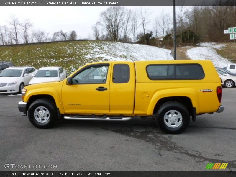  2004 Canyon SLE Extended Cab 4x4 Flame Yellow