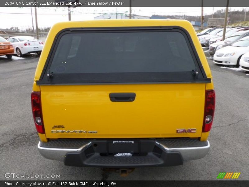 Flame Yellow / Pewter 2004 GMC Canyon SLE Extended Cab 4x4