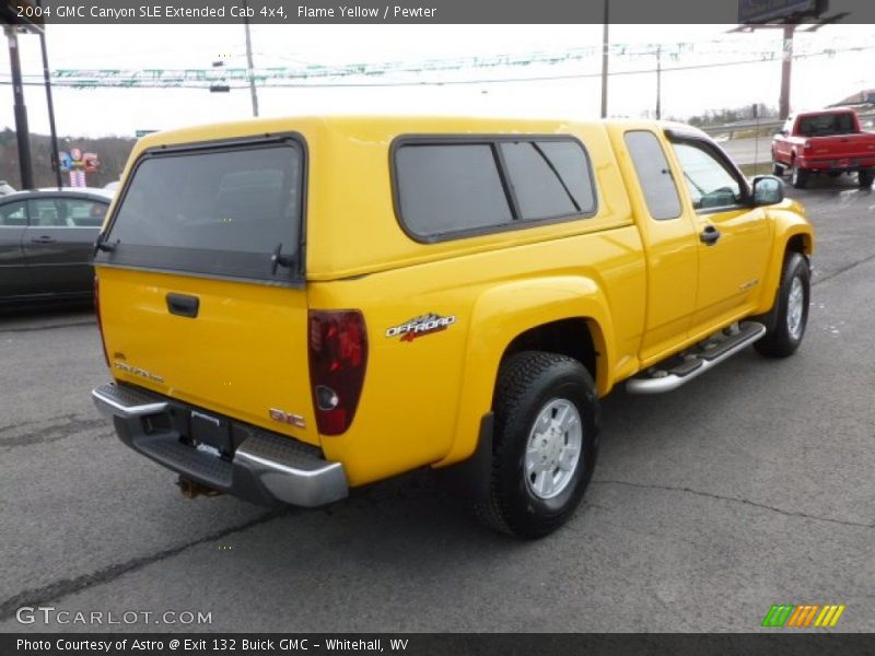 Flame Yellow / Pewter 2004 GMC Canyon SLE Extended Cab 4x4
