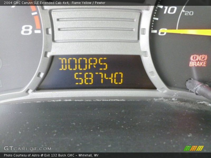 Flame Yellow / Pewter 2004 GMC Canyon SLE Extended Cab 4x4
