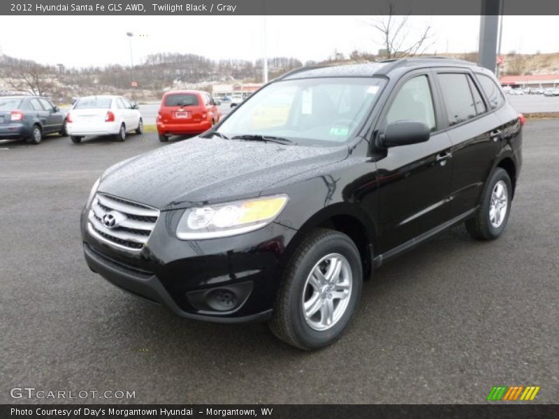 Twilight Black / Gray 2012 Hyundai Santa Fe GLS AWD