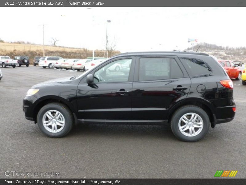 Twilight Black / Gray 2012 Hyundai Santa Fe GLS AWD