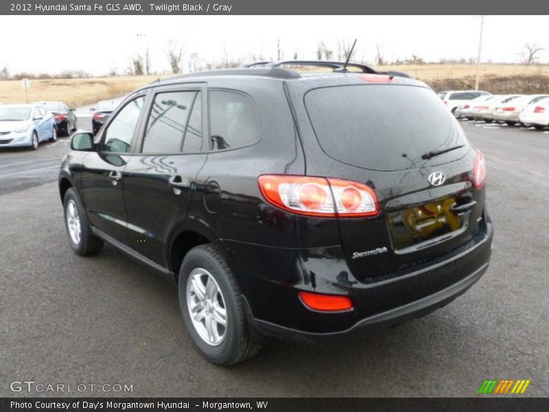 Twilight Black / Gray 2012 Hyundai Santa Fe GLS AWD