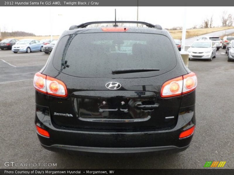 Twilight Black / Gray 2012 Hyundai Santa Fe GLS AWD