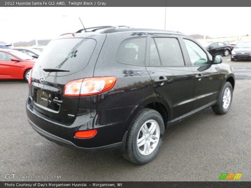 Twilight Black / Gray 2012 Hyundai Santa Fe GLS AWD