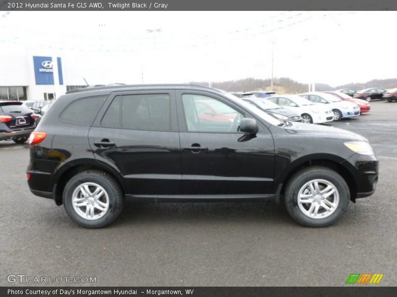 Twilight Black / Gray 2012 Hyundai Santa Fe GLS AWD