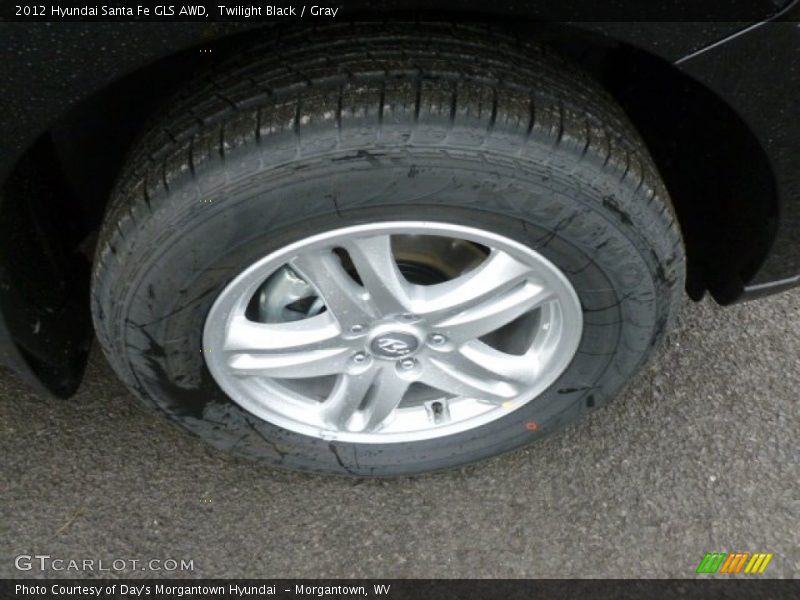 Twilight Black / Gray 2012 Hyundai Santa Fe GLS AWD