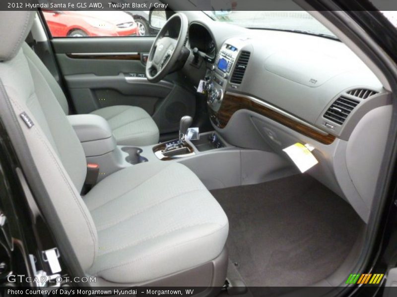 Twilight Black / Gray 2012 Hyundai Santa Fe GLS AWD