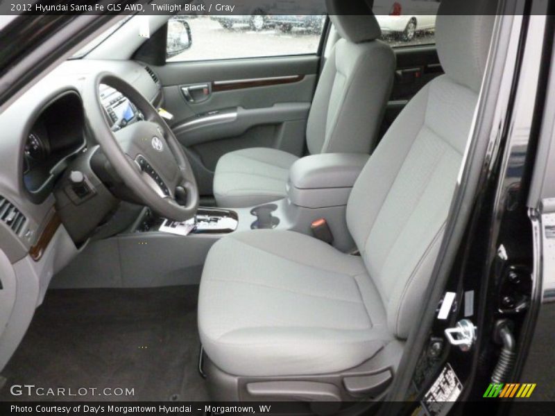 Twilight Black / Gray 2012 Hyundai Santa Fe GLS AWD