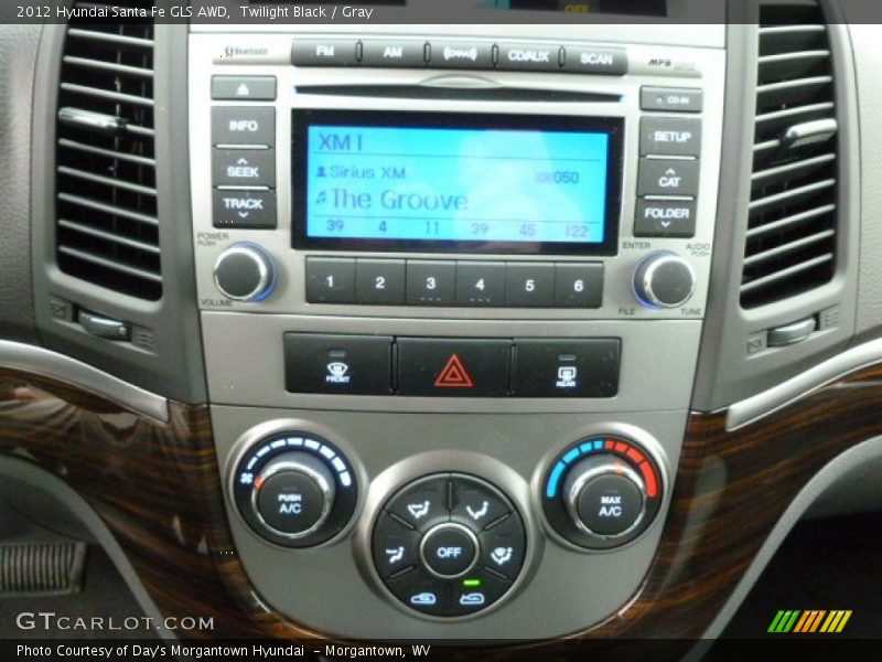 Twilight Black / Gray 2012 Hyundai Santa Fe GLS AWD