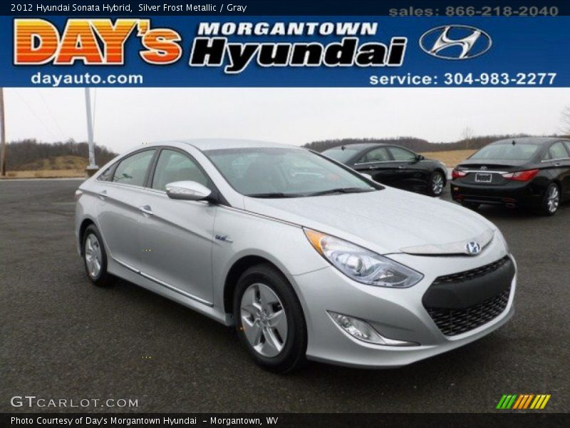 Silver Frost Metallic / Gray 2012 Hyundai Sonata Hybrid